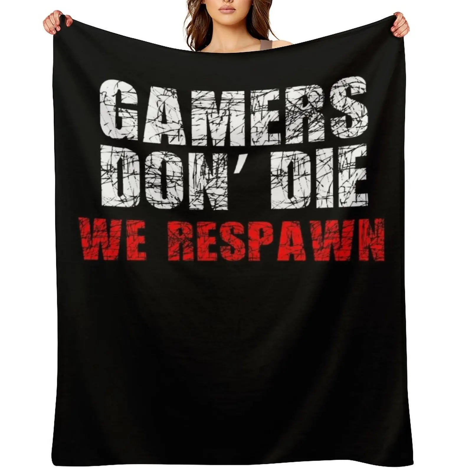 Gamers Don't Die Throw Blanket For Sofa Thin anime cosplay anime Soft Plush Plaid Blankets
Gamers Don't Die Throw Blanket For Sofa Thin anime cosplay anime Soft Plush Plaid Blankets