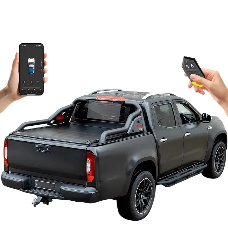 X-Class Electric Roller Tonneau Cover Automatic Retractable Truck Bed Lid Locking Function Matte Black Aluminum Shutter
X-Class Electric Roller Tonneau Cover Automatic Retractable Truck Bed Lid Locking Function Matte Black Aluminum Shutter