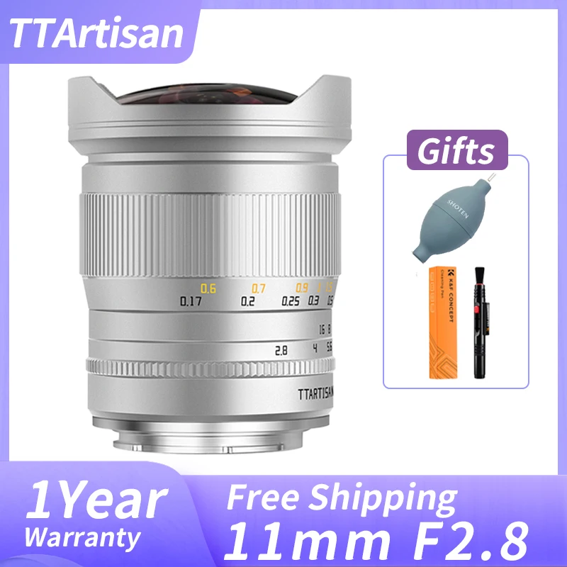 Объектив TTArtisan 11mm F2.8 Fisheye с ручной фокусировкой и углом обзора 180° ° Угол обзора для фотосъемки: Sony E, Nikon Z, F, Canon RF, L Mount
Объектив TTArtisan 11mm F2.8 Fisheye с ручной фокусировкой и углом обзора 180° ° Угол обзора для фотосъемки: Sony E, Nikon Z, F, Canon RF, L Mount