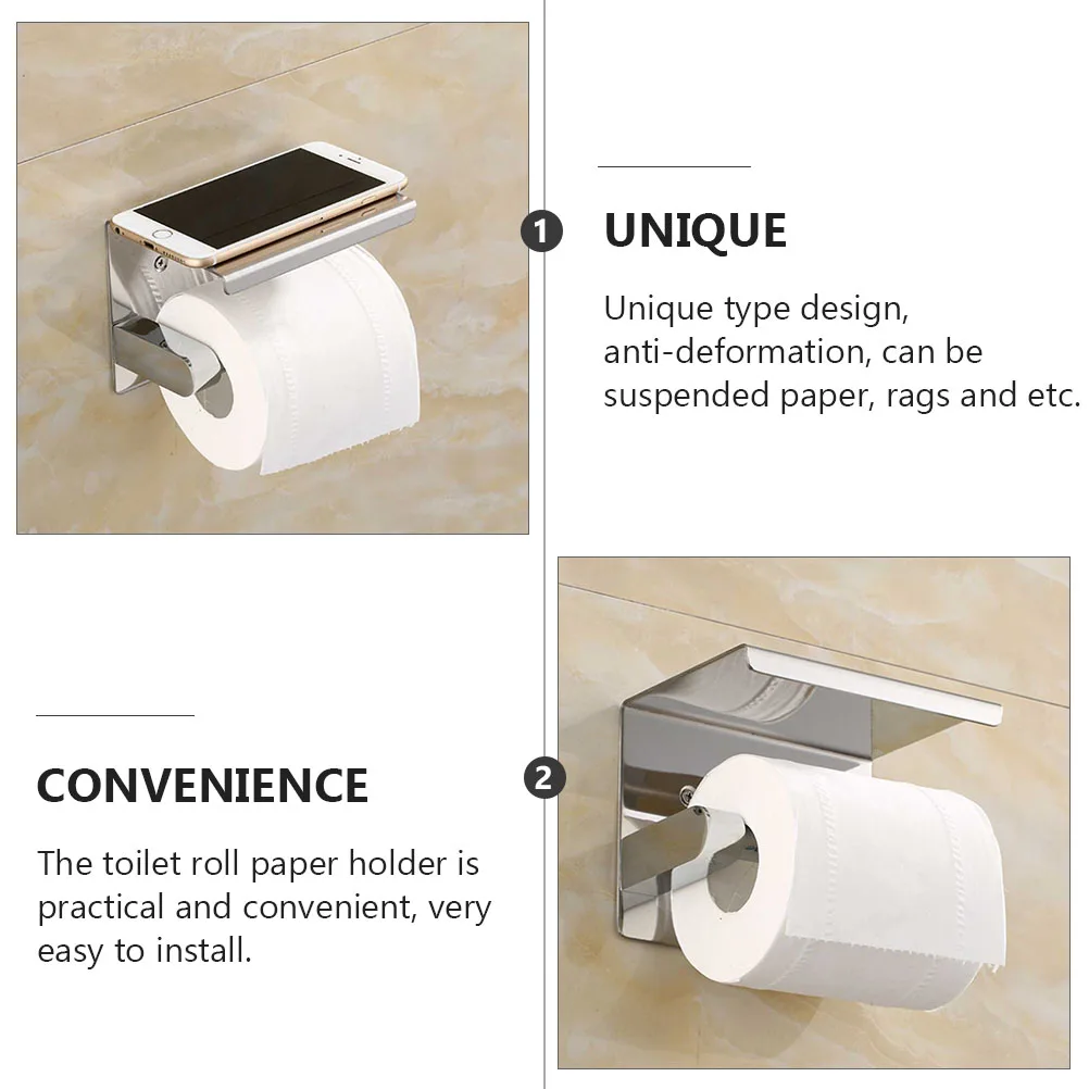 Stainless Steel Paper Holder Multi Functional Tissue Roll Dispenser Storage Shelf Bathroom Accessories Kitchen Wall Mounted
Stainless Steel Paper Holder Multi Functional Tissue Roll Dispenser Storage Shelf Bathroom Accessories Kitchen Wall Mounted