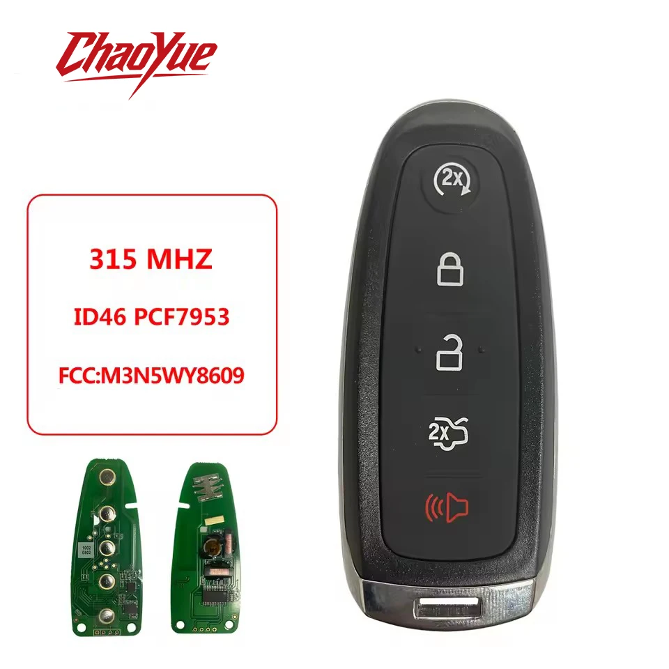 ChaoYue M3N5WY8609 PN 164-R8092 Keyless Smart Remote Key Fob for Ford Edge Escape Expedition Focus MKS MKT MKX Proximity Card
ChaoYue M3N5WY8609 PN 164-R8092 Keyless Smart Remote Key Fob for Ford Edge Escape Expedition Focus MKS MKT MKX Proximity Card