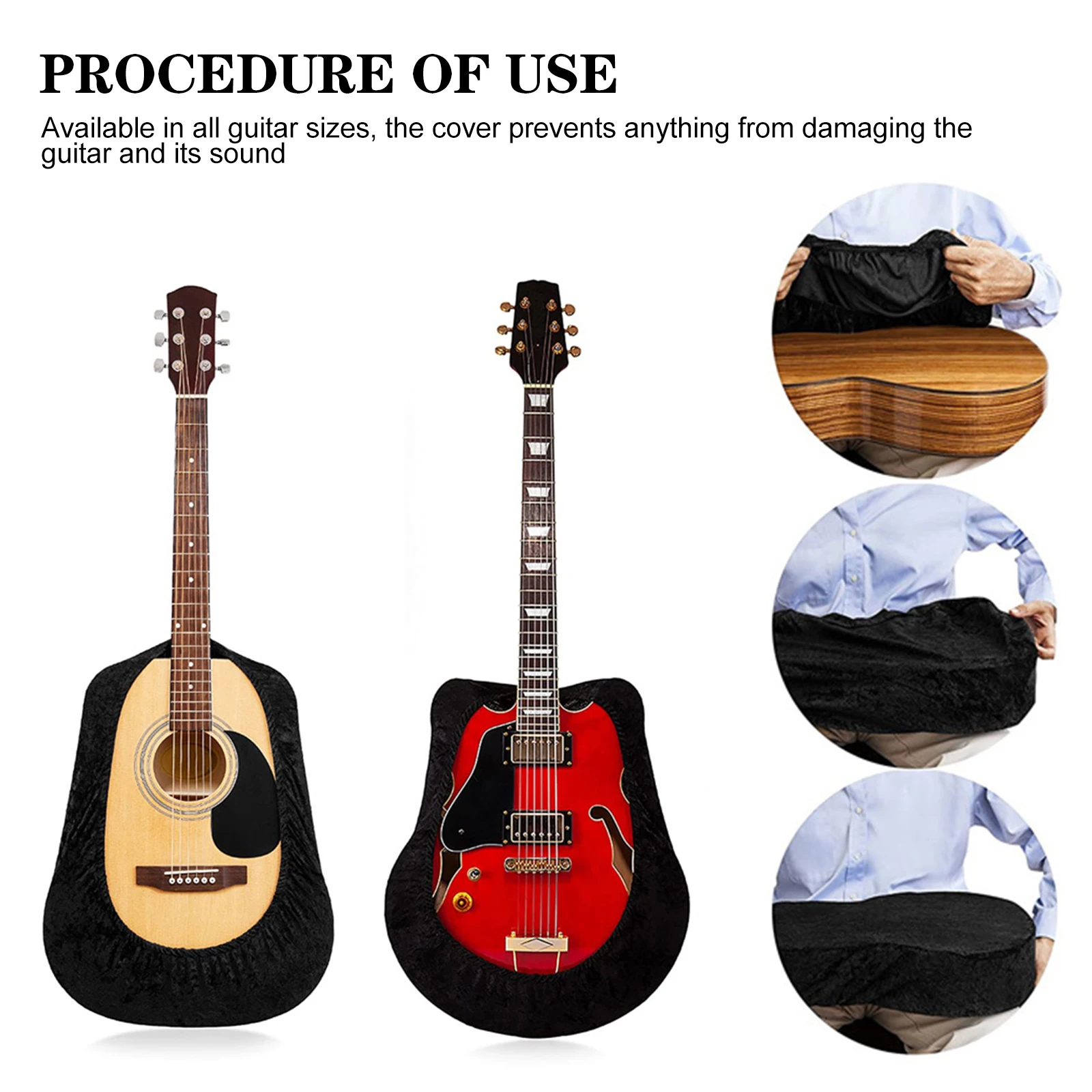Premium Guitar Dust Cover for Acoustic Bass Flannel Anti-Scratch Durable Protective Bag Storage Accessory Lint Cover Decorative
Premium Guitar Dust Cover for Acoustic Bass Flannel Anti-Scratch Durable Protective Bag Storage Accessory Lint Cover Decorative