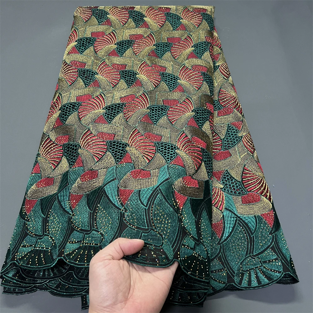 2025 African Nigerian for Dress Sewing High Quality Tulle Lace Fabric Damask Cotton Pure Embroidery Wedding Party 5Yard PS0083
2025 African Nigerian for Dress Sewing High Quality Tulle Lace Fabric Damask Cotton Pure Embroidery Wedding Party 5Yard PS0083