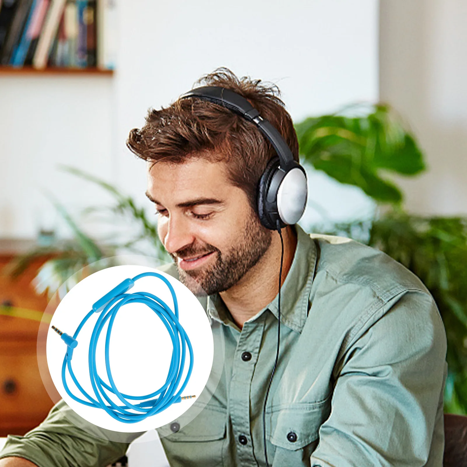 Universal Headphone Audio Cable High Fidelity Sound Quality Durable Wire Replacement Long Cord Practical Headphone Cord
Universal Headphone Audio Cable High Fidelity Sound Quality Durable Wire Replacement Long Cord Practical Headphone Cord