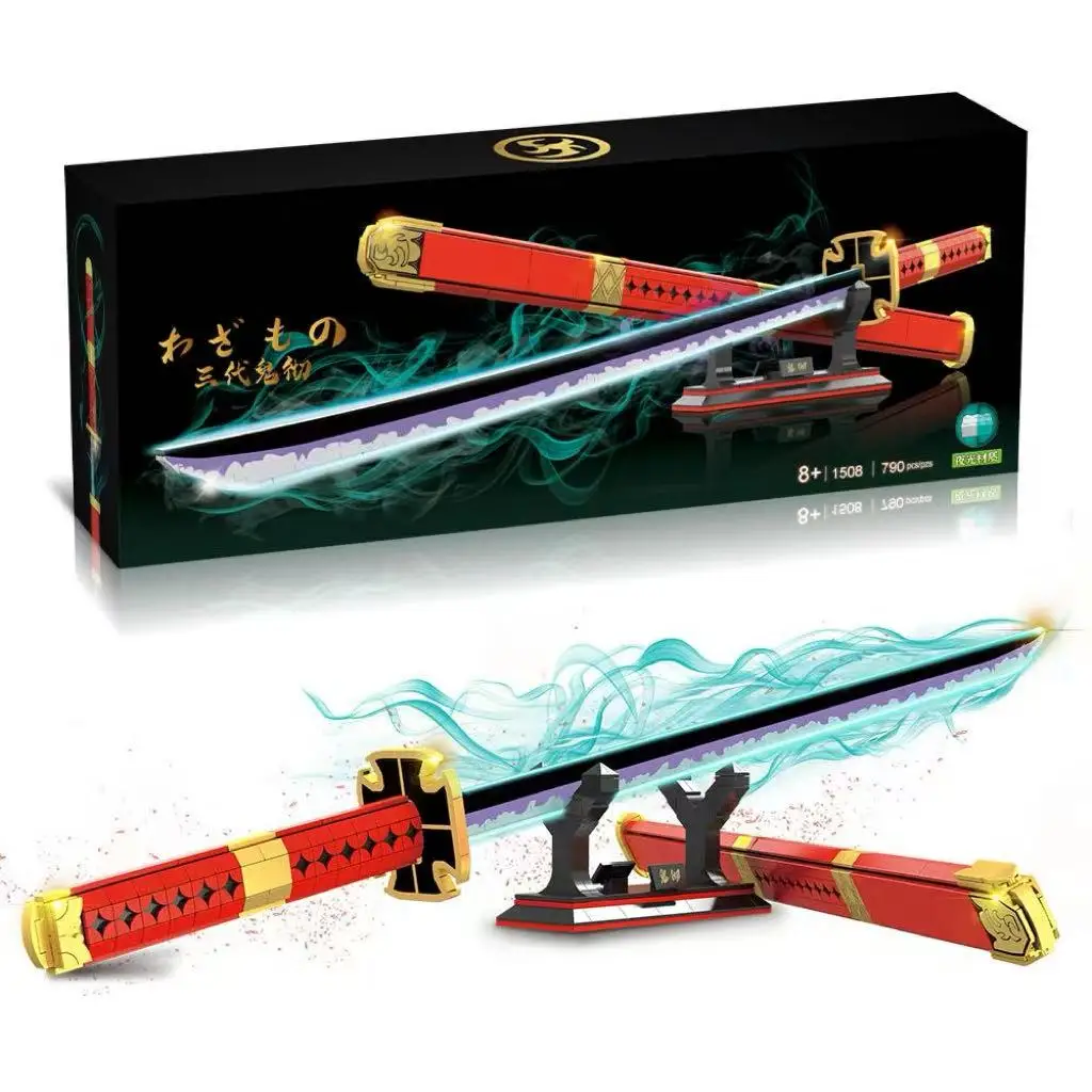 One Piece Sandai Kitetsu Katana Building Set, 790PCS Roronoa Zoro Anime Sword with Sheath Stand for Fans 8+
One Piece Sandai Kitetsu Katana Building Set, 790PCS Roronoa Zoro Anime Sword with Sheath Stand for Fans 8+