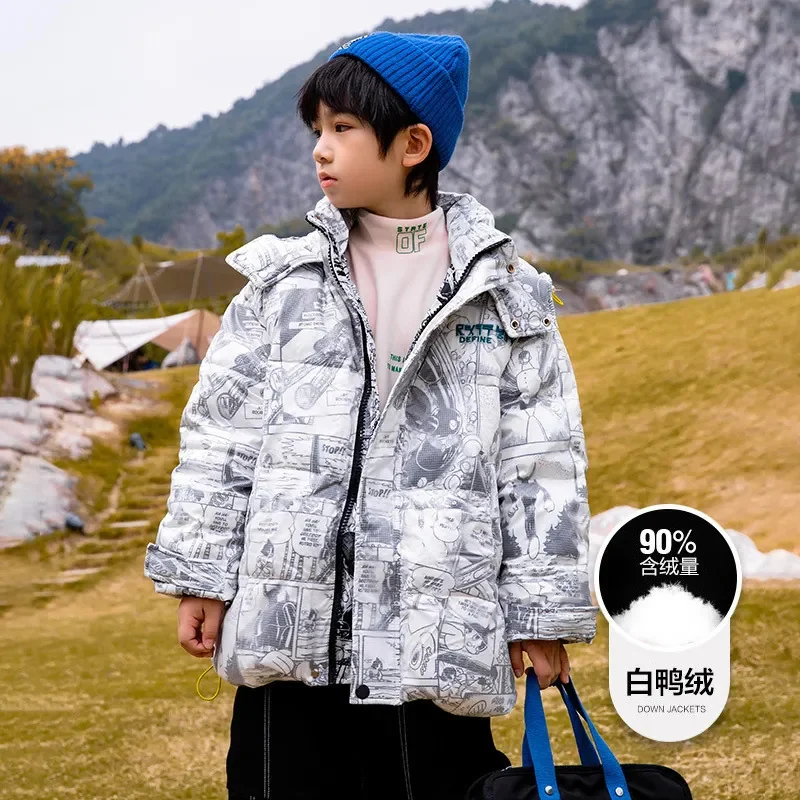 Teen Boys Clothes Fashion Casual Hooded Tops Winter Thick Warm Down Jacket Children's Clothing Letter Print Coat Snowsuit 4-14 Y
Teen Boys Clothes Fashion Casual Hooded Tops Winter Thick Warm Down Jacket Children's Clothing Letter Print Coat Snowsuit 4-14 Y