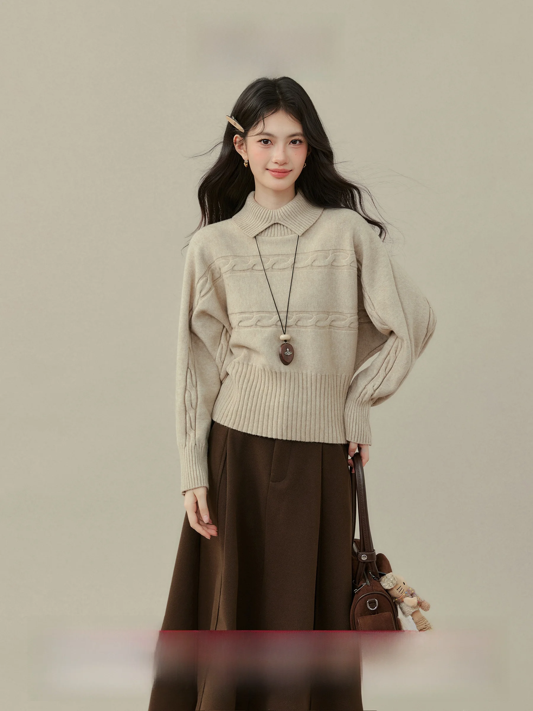 Новинка: Женский трикотажный свитер Ele f High Ne, повседневный, облегающий, с узором «косы», для ношения под одеждой, длинный рукав, зимний
Новинка: Женский трикотажный свитер Ele f High Ne, повседневный, облегающий, с узором «косы», для ношения под одеждой, длинный рукав, зимний