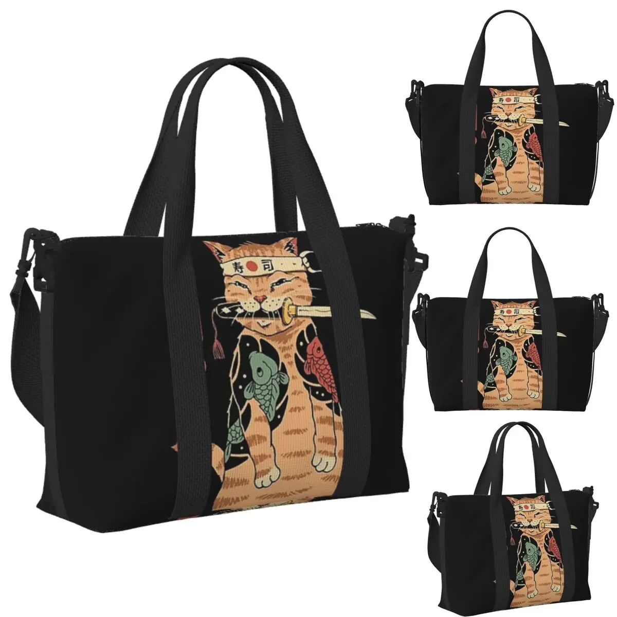 Catana Cats Retro Samurai Yakuza Holder Beach Travel Bag Large Capacity Tote Bags for Sport Women Shopping Duffle Shoulder Bag
Catana Cats Retro Samurai Yakuza Holder Beach Travel Bag Large Capacity Tote Bags for Sport Women Shopping Duffle Shoulder Bag