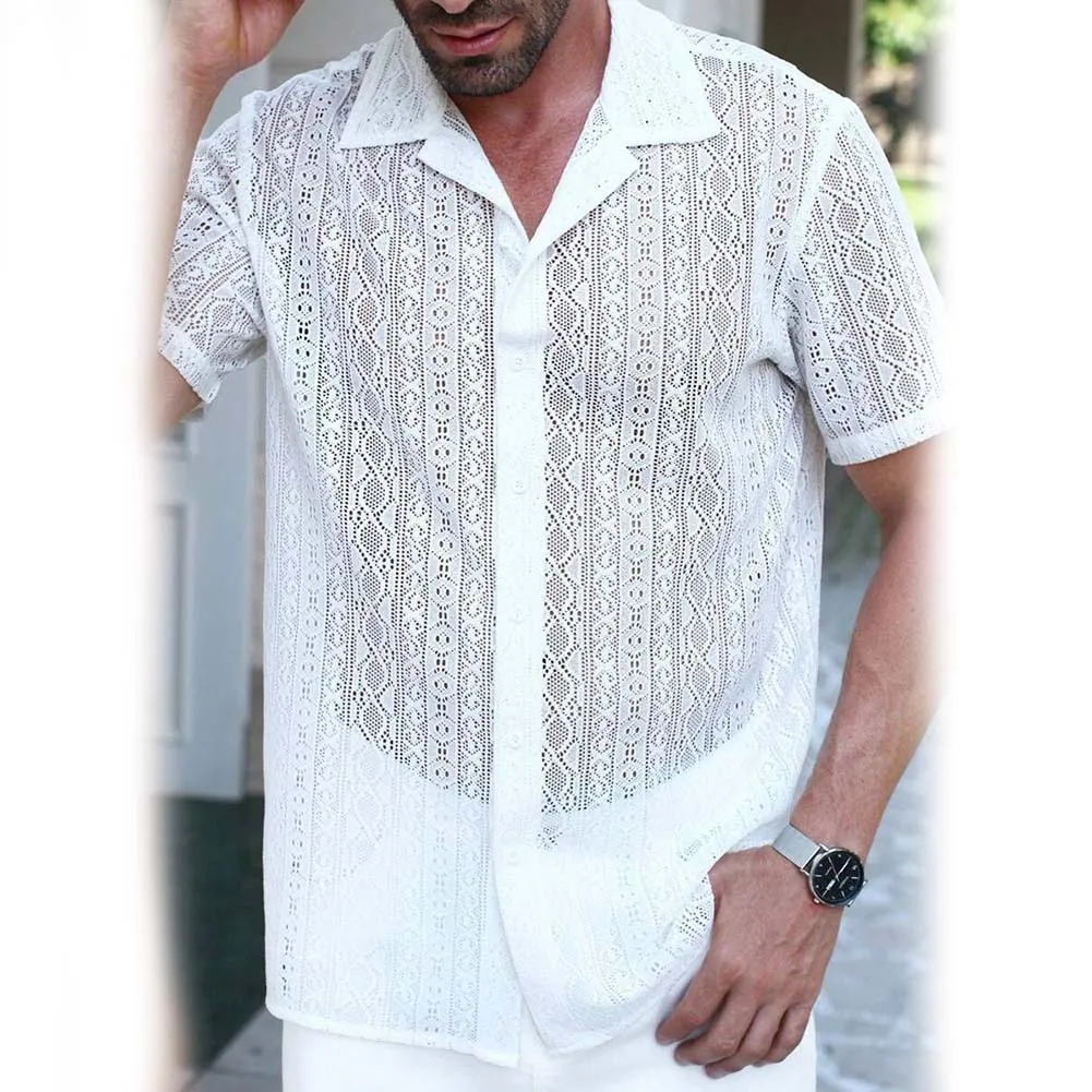 Nightclub Party Mens Summer Shirts Casual Style Daily Wear Fashion Nightclub Cardigan Holiday Shirt Slight Stretch
Nightclub Party Mens Summer Shirts Casual Style Daily Wear Fashion Nightclub Cardigan Holiday Shirt Slight Stretch