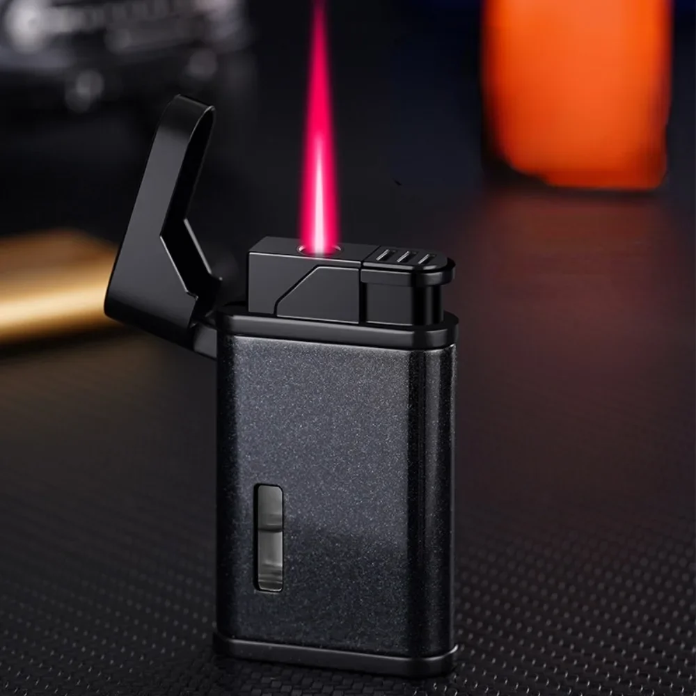 Красная газовая зажигалка Red Fire, ветрозащитная, с регулируемым струйным пламенем, для сигар и сигарет, инструмент для курения
Красная газовая зажигалка Red Fire, ветрозащитная, с регулируемым струйным пламенем, для сигар и сигарет, инструмент для курения