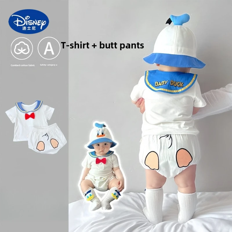 Disney Baby A-Class Navy Collar Set 2025 | Cartoon Print T-Shirt & Romper 2-Piece for Infants, Summer Newborn Outfit
Disney Baby A-Class Navy Collar Set 2025 | Cartoon Print T-Shirt & Romper 2-Piece for Infants, Summer Newborn Outfit