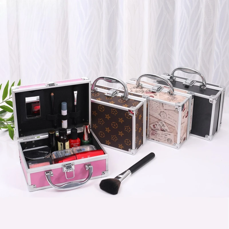 Portable Aluminum Alloy Makeup Case Large Capacity Cosmetic Organizer Case Handheld Travel Make Up Carrying Box
Portable Aluminum Alloy Makeup Case Large Capacity Cosmetic Organizer Case Handheld Travel Make Up Carrying Box