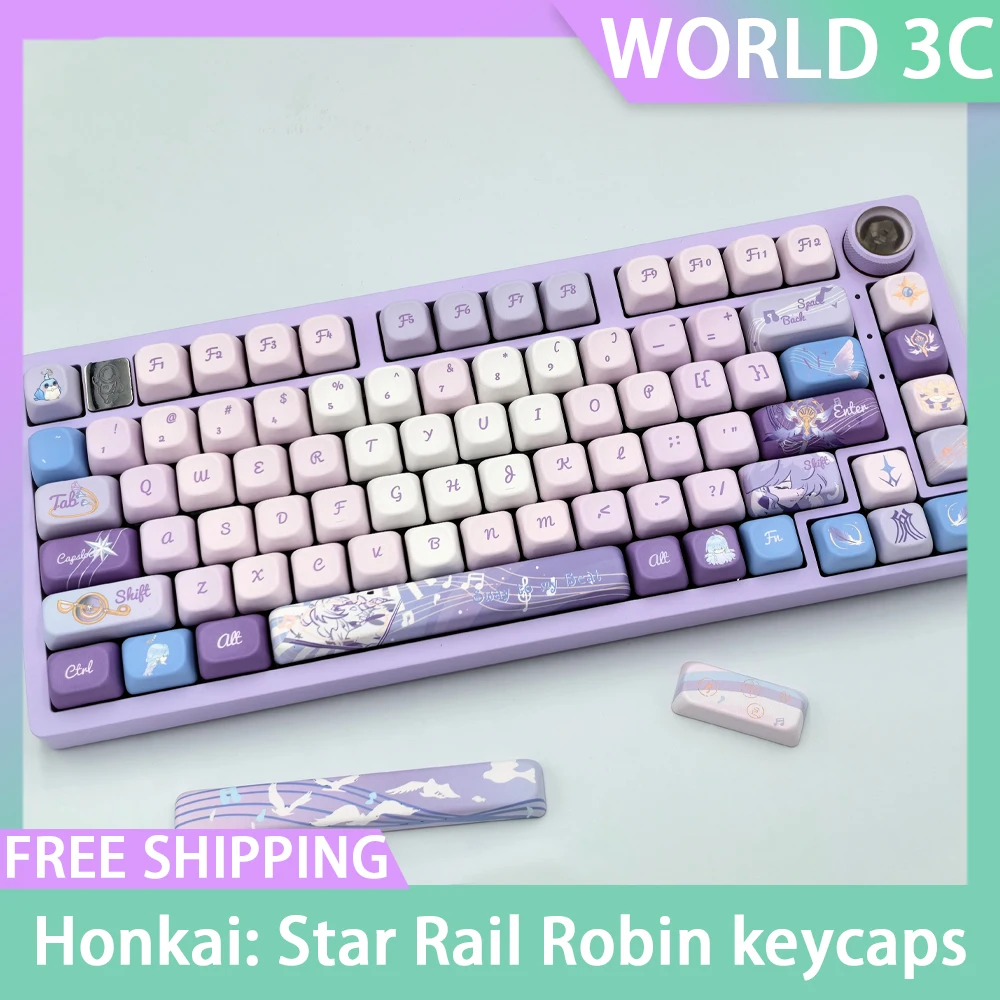Anime Robin Keycap Set Honkai: Star Rail Foa Profile Pbt Dye Sublimation 140keys Keycap Customized For Mechanical Keyboard
Anime Robin Keycap Set Honkai: Star Rail Foa Profile Pbt Dye Sublimation 140keys Keycap Customized For Mechanical Keyboard