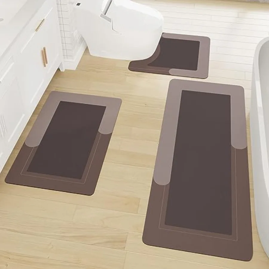 Bath Mat Rug Sets Bathroom Mat with Toilet Mats U-Shaped Non-Slip Water Absorbent Rubber Bathroom Mats for Tub Shower and Bathr
Bath Mat Rug Sets Bathroom Mat with Toilet Mats U-Shaped Non-Slip Water Absorbent Rubber Bathroom Mats for Tub Shower and Bathr