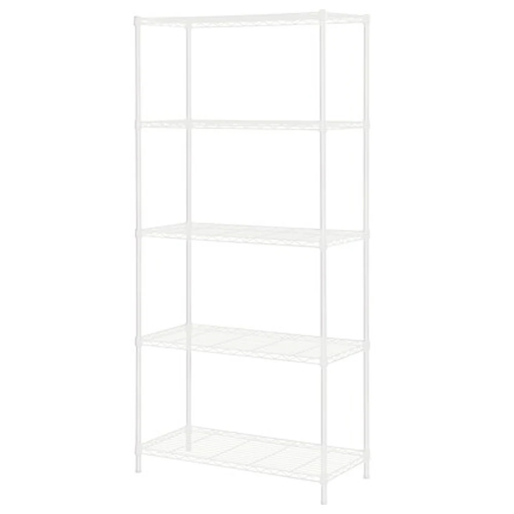 Heavy-Duty 5 Tier White Chrome-Plated Wire Shelf Rack Adjustable Multifunction Kitchen Garage Pantry Office Wardrobe Living Room
Heavy-Duty 5 Tier White Chrome-Plated Wire Shelf Rack Adjustable Multifunction Kitchen Garage Pantry Office Wardrobe Living Room