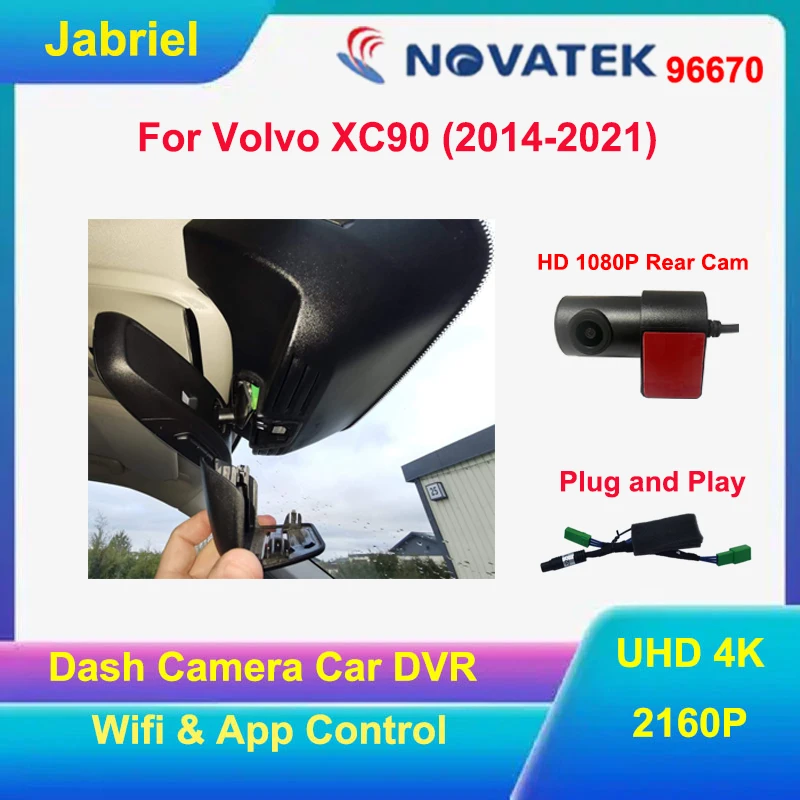 New UHD 4K WIFI Car DVR Dash Cam For Volvo XC90 2014 2015 2016 2017 2018 2019 2020 2021 2022 High quality 2160P Video Recorder
New UHD 4K WIFI Car DVR Dash Cam For Volvo XC90 2014 2015 2016 2017 2018 2019 2020 2021 2022 High quality 2160P Video Recorder