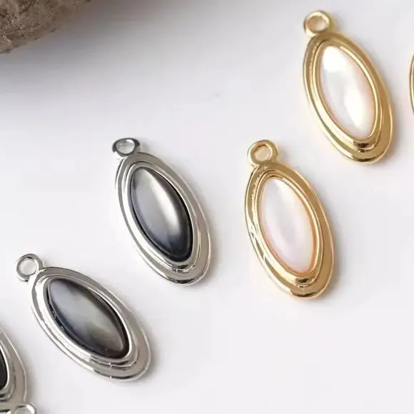 Овальный кулон с медным покрытием, настоящее золото, изысканная текстура, черно-белая ракушка бабочки, ручная работа своими руками, 17,3x7,7 мм, 2 шт.
Овальный кулон с медным покрытием, настоящее золото, изысканная текстура, черно-белая ракушка бабочки, ручная работа своими руками, 17,3x7,7 мм, 2 шт.