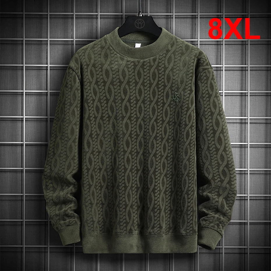 Spring Autumn Fleece Sweatshirts Men 8XL Plus Size Pullover Male Fashion Casual Warm Sweatshirt Big Size 8XL
Spring Autumn Fleece Sweatshirts Men 8XL Plus Size Pullover Male Fashion Casual Warm Sweatshirt Big Size 8XL