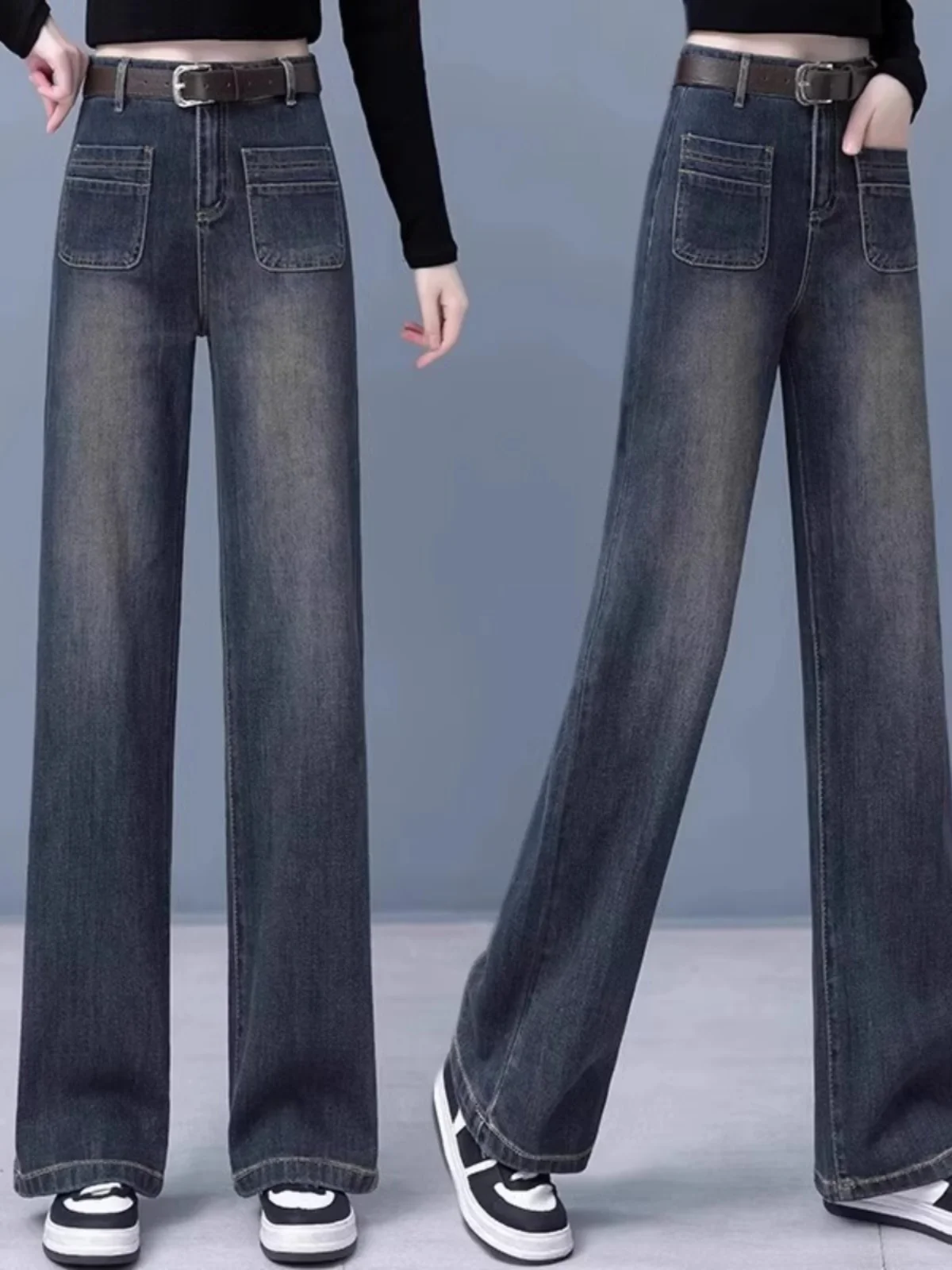 Women's Fce Lined Wide Leg Jeans High Waist Thi Denim Straight Narrow Version Spring Autumn New Sle Cement ey
Women's Fce Lined Wide Leg Jeans High Waist Thi Denim Straight Narrow Version Spring Autumn New Sle Cement ey