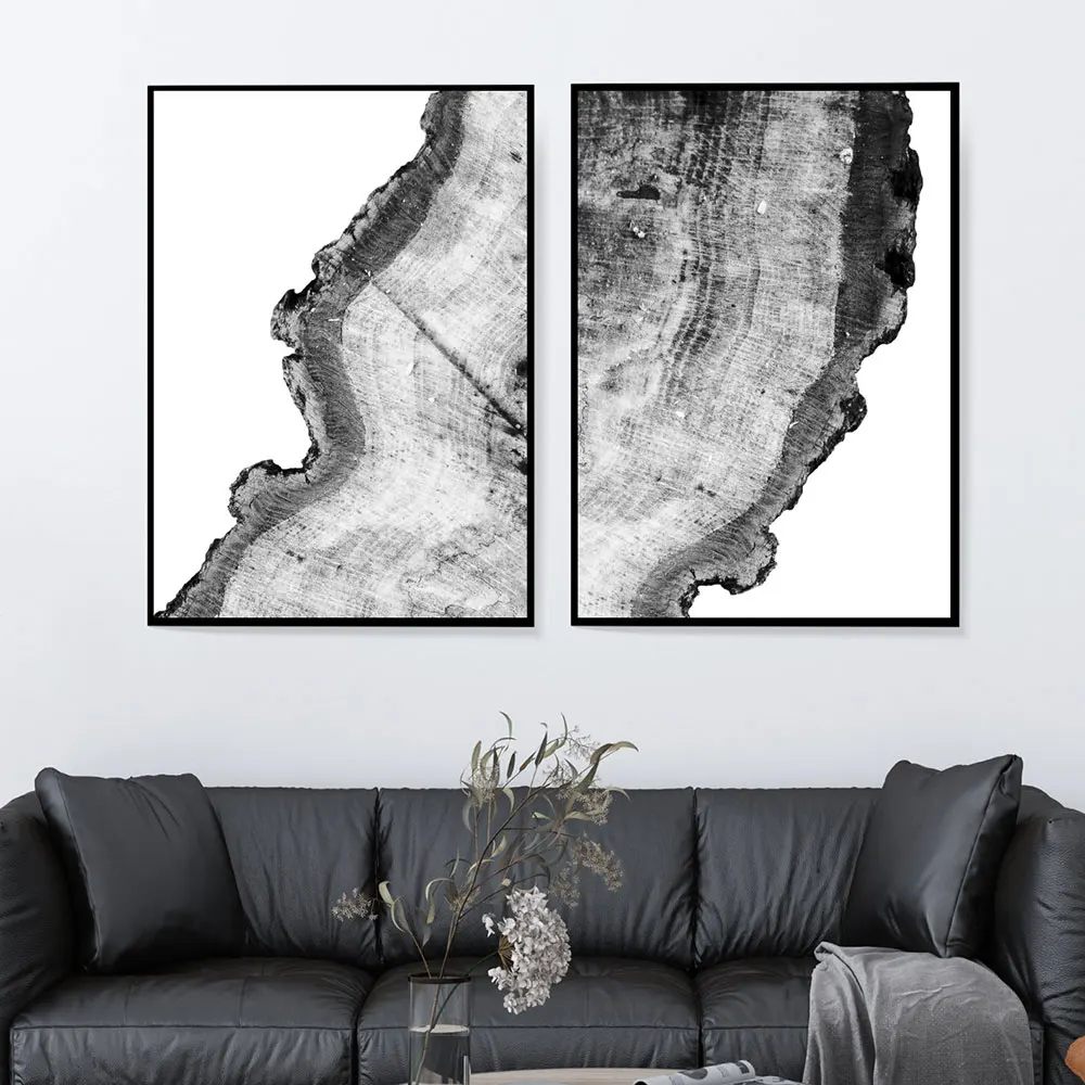Nordic Tree Rings Set of 2 Print Canvas Black and White Tree Painting Wood Picture Poster For Modern Living Room Decoration Gift
Nordic Tree Rings Set of 2 Print Canvas Black and White Tree Painting Wood Picture Poster For Modern Living Room Decoration Gift