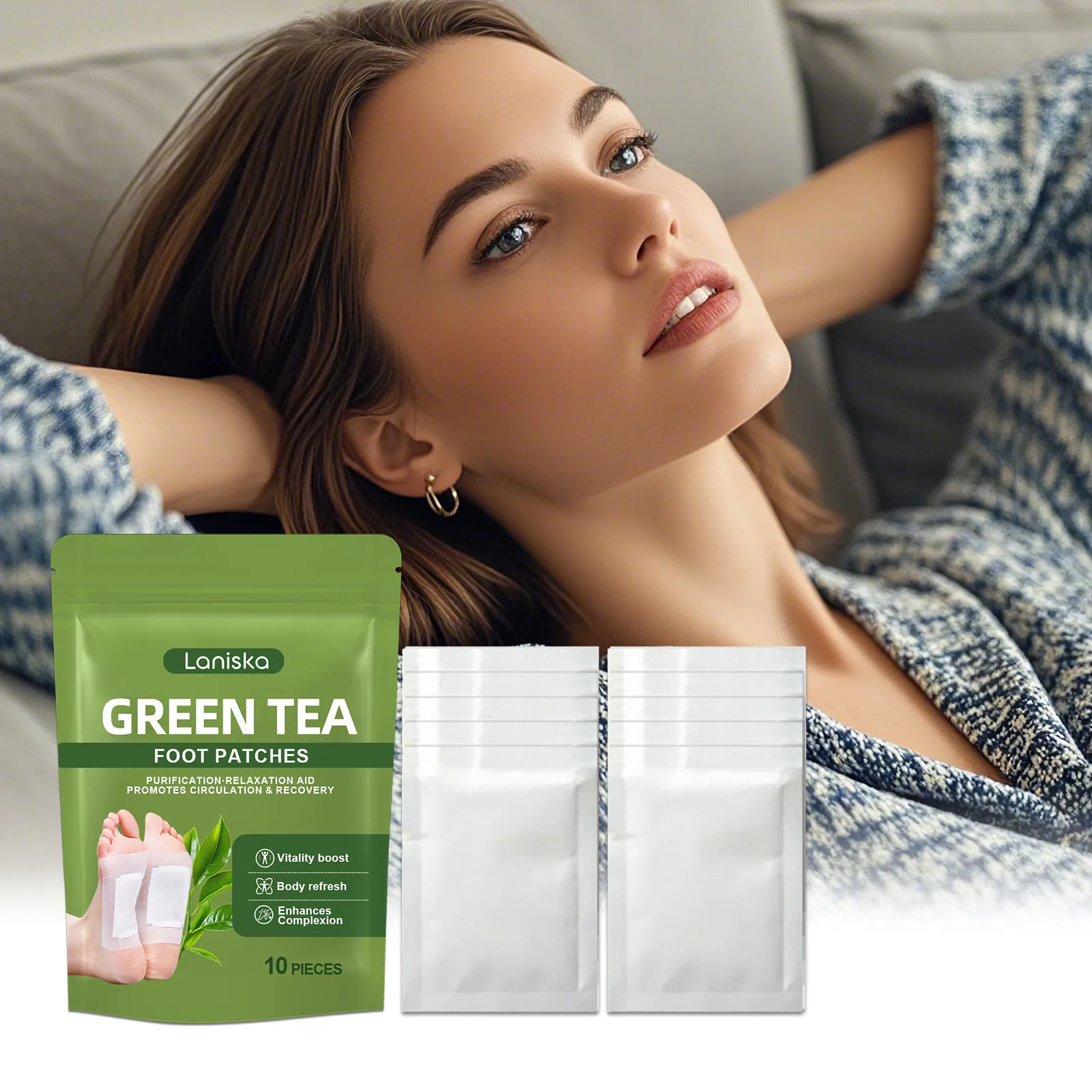 Natural Detox Foot Patch Relief Stress Deep Sleep Promote Blood Circulation Relieve Leg Swell Fatigue Deep Cleansing Foot Patch
Natural Detox Foot Patch Relief Stress Deep Sleep Promote Blood Circulation Relieve Leg Swell Fatigue Deep Cleansing Foot Patch