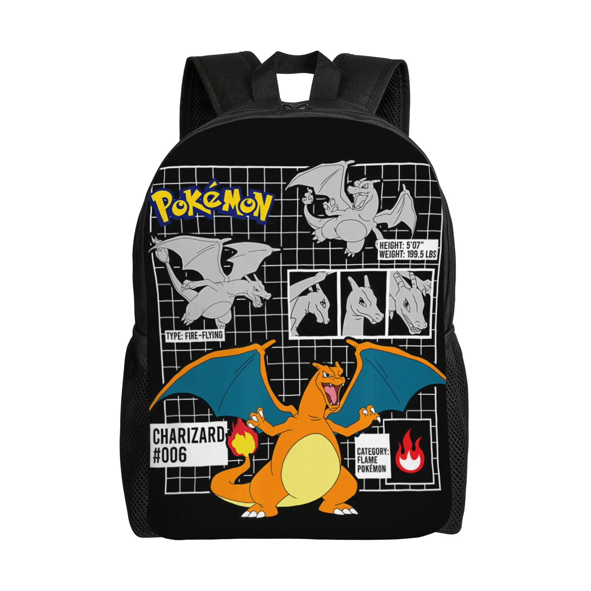 Bandai backpacks Pokemon Charizard 006 Schematic Poster Daypack mochila Travel Sturdy Shoulder Rucksack
Bandai backpacks Pokemon Charizard 006 Schematic Poster Daypack mochila Travel Sturdy Shoulder Rucksack