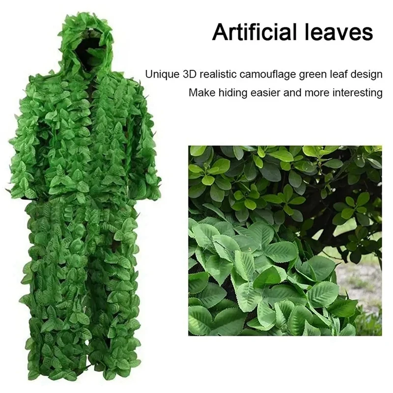 Y51A-3D Bionic Hunting Ghillie Suits Leaf Camouflage Jungle Hunting Clothes Bird Watching Clothing
Y51A-3D Bionic Hunting Ghillie Suits Leaf Camouflage Jungle Hunting Clothes Bird Watching Clothing