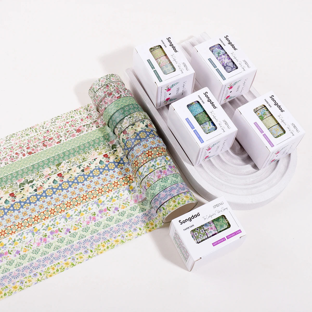Retro Floral Pattern Washi Tape 5 Rolls, Plant Flower Decorative Tape for Album Notebook Decoration Handmade Gift Crafts
Retro Floral Pattern Washi Tape 5 Rolls, Plant Flower Decorative Tape for Album Notebook Decoration Handmade Gift Crafts