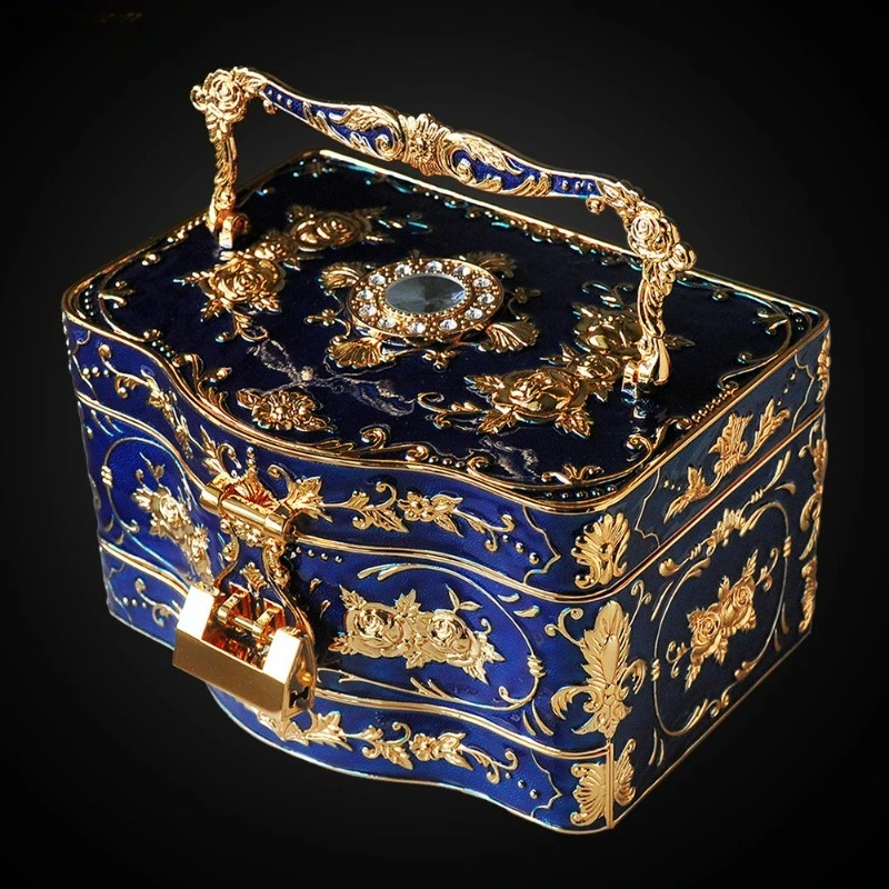 LENNIK Three-layer European Princess Jewelry Box with Built-in Mirror with Lock Large Jewelry Ring Storage Box
LENNIK Three-layer European Princess Jewelry Box with Built-in Mirror with Lock Large Jewelry Ring Storage Box
