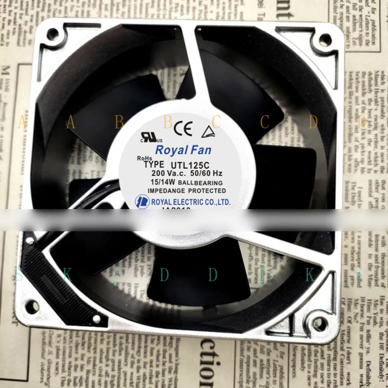 M New Royal Fan UTL125C 200VAC 15/14W Axial Fan
M New Royal Fan UTL125C 200VAC 15/14W Axial Fan