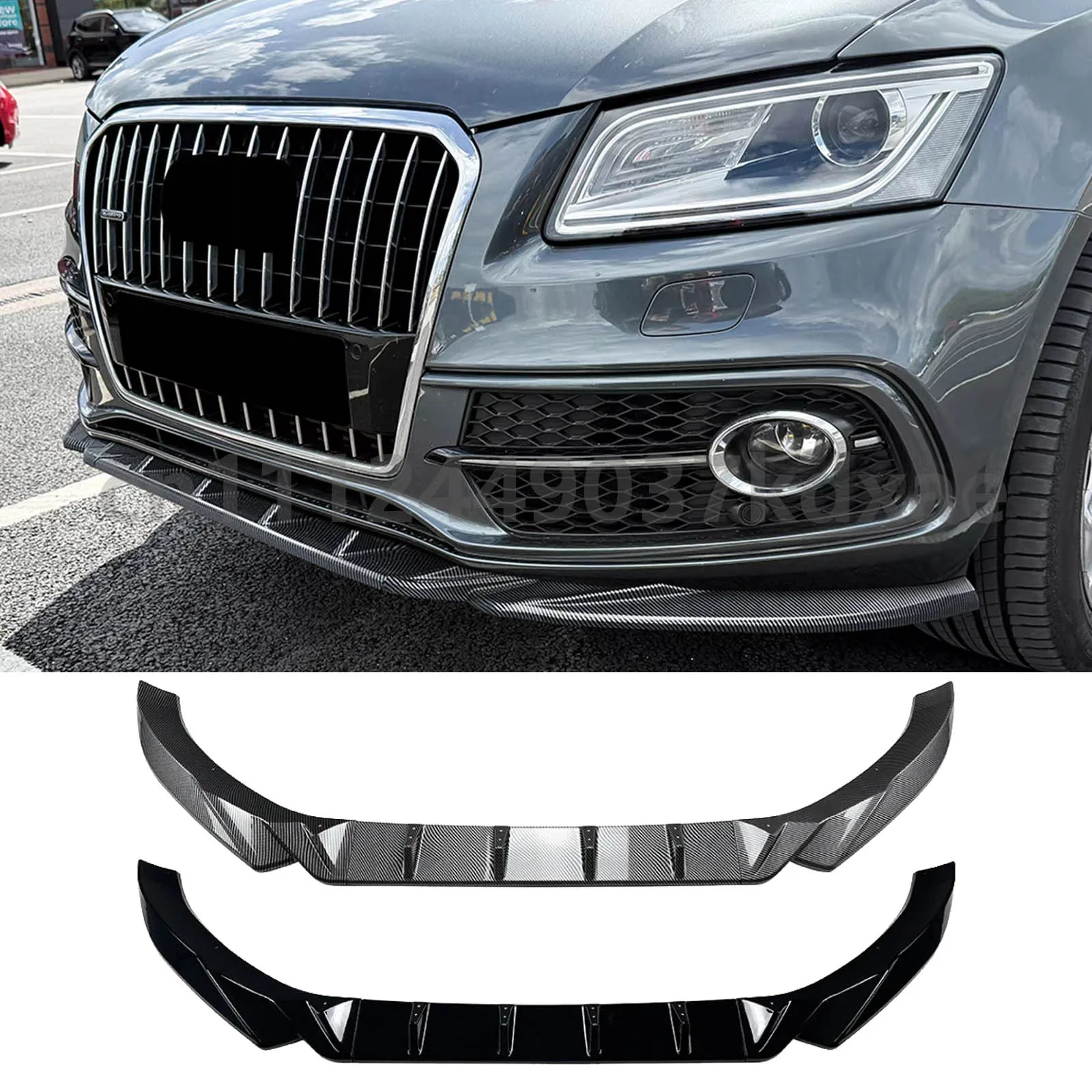 For 2013-2016 Audi Q5 8R SQ5 S-Line Front Bumper Lip Spoiler Splitter, ABS Gloss Black Exterior Body Kit
For 2013-2016 Audi Q5 8R SQ5 S-Line Front Bumper Lip Spoiler Splitter, ABS Gloss Black Exterior Body Kit