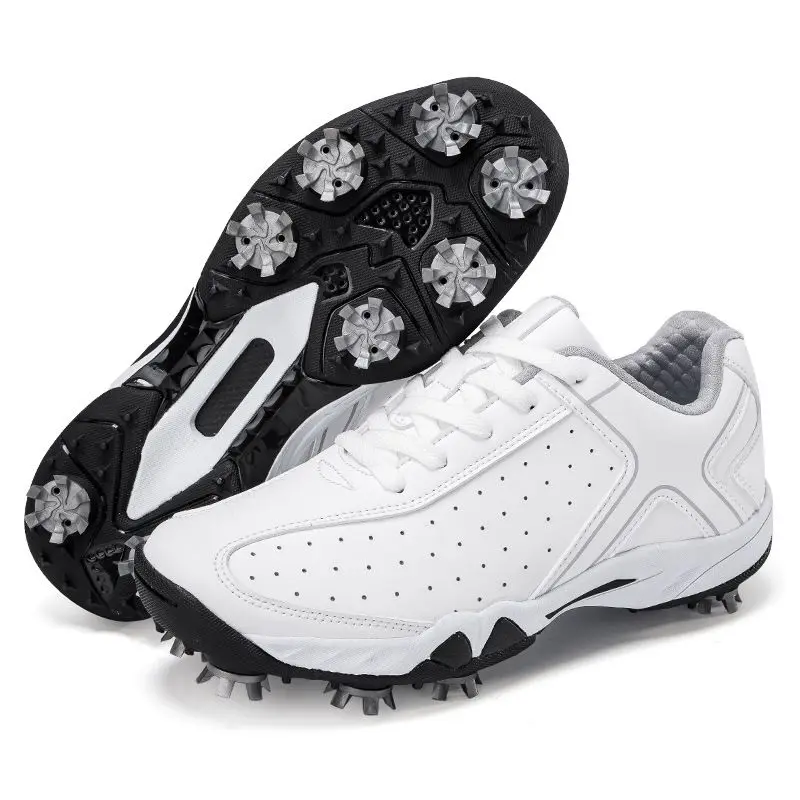 Outdoor comfortable golf shoes for women and men, waterproof fashionable leisure sports shoes.
Outdoor comfortable golf shoes for women and men, waterproof fashionable leisure sports shoes.