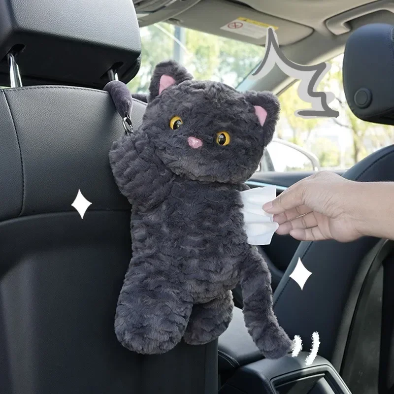 Cat car Tissue box Cartoon cute plush cat car hanging tissue box women's car interior decoration
Cat car Tissue box Cartoon cute plush cat car hanging tissue box women's car interior decoration