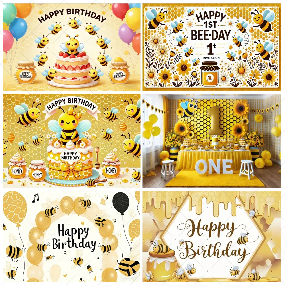 Cartoon Little Bee Theme Background Kids Birthday Party Decoration Honey Sunflowers Daisy Backdrop Newborn Baby Shower Supplies
Cartoon Little Bee Theme Background Kids Birthday Party Decoration Honey Sunflowers Daisy Backdrop Newborn Baby Shower Supplies