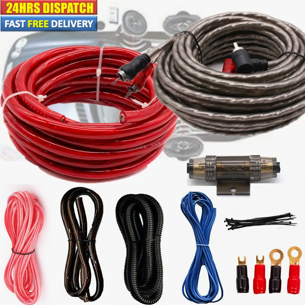 2300w 4 Gauge Car Audio Subwoofer Power Amplifier Wiring Kit Audio Subwoofer AMP RCA Cable Sub BIG POWER BASS 60 Amp ANL Fuse
2300w 4 Gauge Car Audio Subwoofer Power Amplifier Wiring Kit Audio Subwoofer AMP RCA Cable Sub BIG POWER BASS 60 Amp ANL Fuse