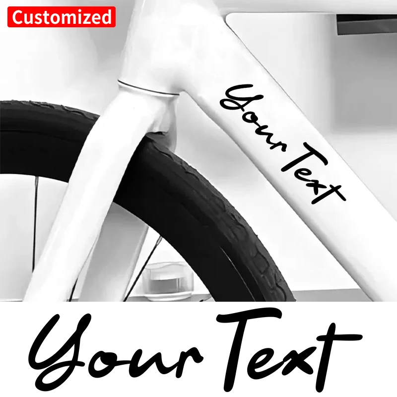Handwritten Style Custom Bicycle Stickers Frame Personalized Waterproof DIY Motorcycle Helmet MTB Bike Top Tube Vinyl Decals
Handwritten Style Custom Bicycle Stickers Frame Personalized Waterproof DIY Motorcycle Helmet MTB Bike Top Tube Vinyl Decals