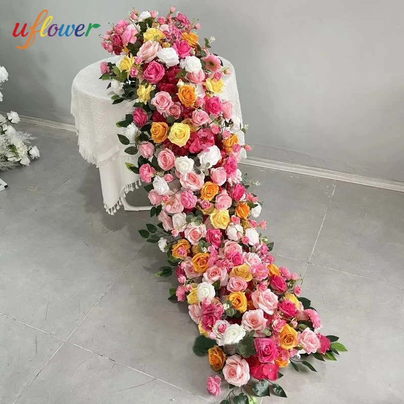 Luxury Artificial Flower Rows with Green Leaf Design for Wedding Table Centerpieces Backdrop Wall Arches Party Stage Decor
Luxury Artificial Flower Rows with Green Leaf Design for Wedding Table Centerpieces Backdrop Wall Arches Party Stage Decor