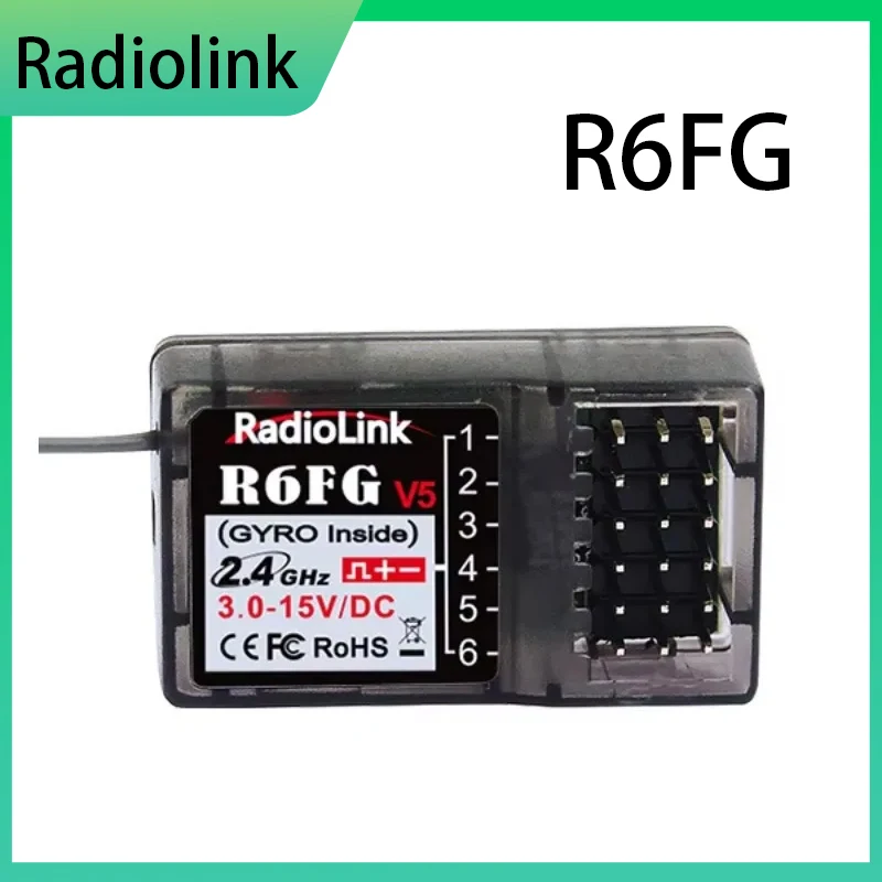 Radiolink R6FG V5.1 Receiver 6 Channel 2.4GHz RC Car Boat Radio Transmitter Remote Controller RC6GS V2/RC4GS V2/T8FB
Radiolink R6FG V5.1 Receiver 6 Channel 2.4GHz RC Car Boat Radio Transmitter Remote Controller RC6GS V2/RC4GS V2/T8FB