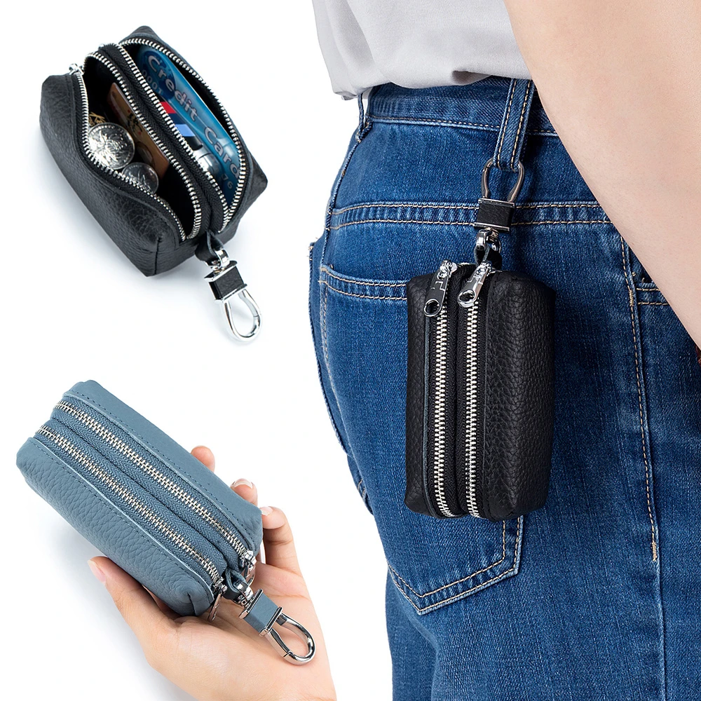 Soft High Quality Genuine Leather Male and Female Multi-function Card Bag Wallet Key Bag Large Capacity Key Bag Double Layer
Soft High Quality Genuine Leather Male and Female Multi-function Card Bag Wallet Key Bag Large Capacity Key Bag Double Layer