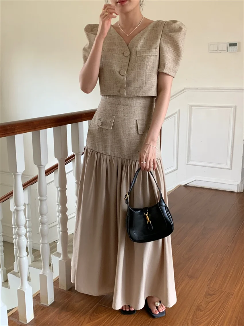 Alien Kitty Stylish Elegant Women Suits Chic Summer Office Wear Lady Slim 2023 Gentle Puff Sleeve Blazers New Maxi Skirts Sets
Alien Kitty Stylish Elegant Women Suits Chic Summer Office Wear Lady Slim 2023 Gentle Puff Sleeve Blazers New Maxi Skirts Sets