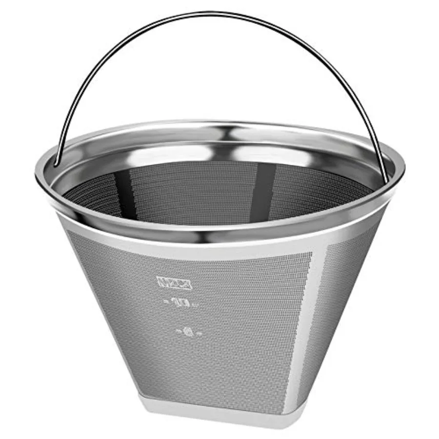 #4 Reusable Permanent Cone Coffee Filters, 8~12 Cup Size 4 Coffee Filters, Perfect Fit for Cuisinart Hamilton Beach Coffee Make
#4 Reusable Permanent Cone Coffee Filters, 8~12 Cup Size 4 Coffee Filters, Perfect Fit for Cuisinart Hamilton Beach Coffee Make