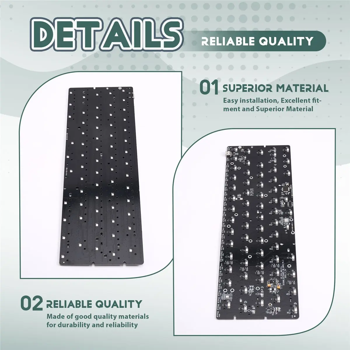 NEW FACTORY~GH60 Hole-Modified Magnetic- PCB Board DIY Hot-Swappable Gaming/Esports Peripheral Keyboard Accessories
NEW FACTORY~GH60 Hole-Modified Magnetic- PCB Board DIY Hot-Swappable Gaming/Esports Peripheral Keyboard Accessories
