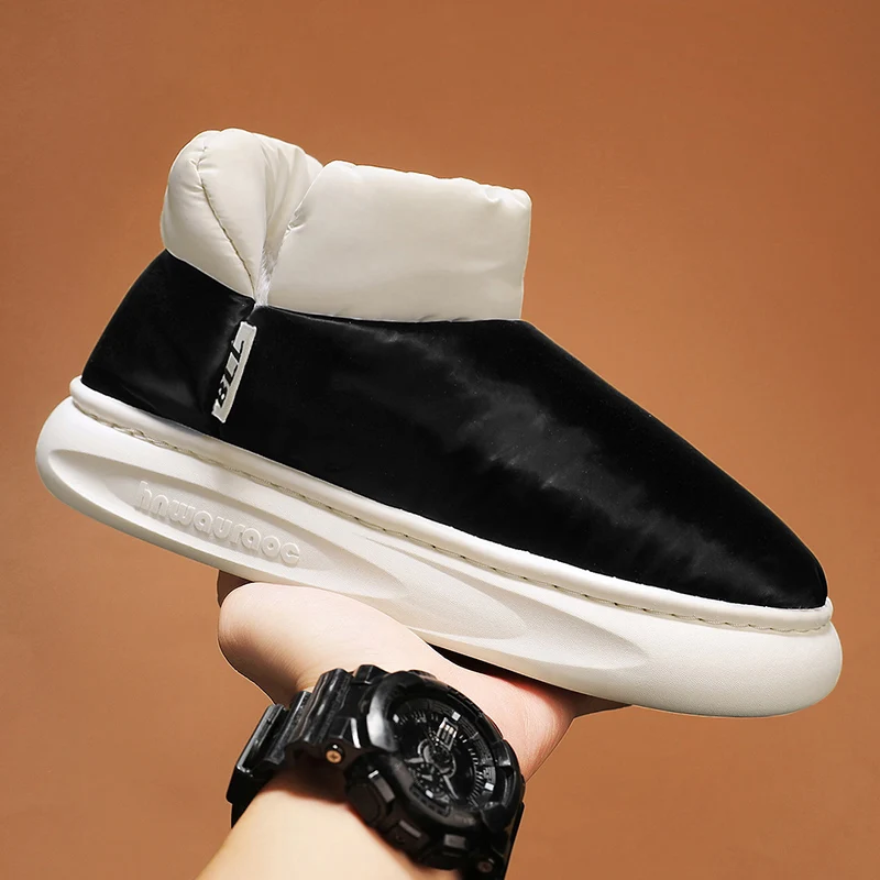 Мужские зимние ботинки до щиколотки, теплые ботинки с высоким берцем для улицы и дома, Нескользящие плюшевые ботинки для пары, Уличная обувь для мужчин
Мужские зимние ботинки до щиколотки, теплые ботинки с высоким берцем для улицы и дома, Нескользящие плюшевые ботинки для пары, Уличная обувь для мужчин