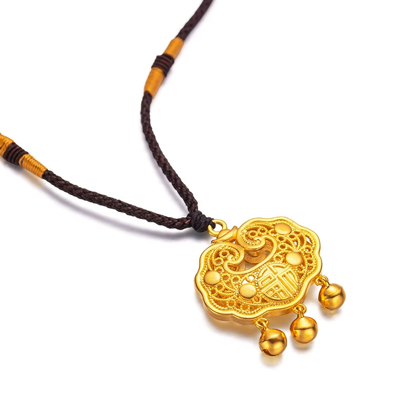 Real 24K Gold Color Lock Pendant Lock Necklace for Men Baby Pure 999 Color Gold Necklaces Chains Wedding Fine Jewelry Gifts
Real 24K Gold Color Lock Pendant Lock Necklace for Men Baby Pure 999 Color Gold Necklaces Chains Wedding Fine Jewelry Gifts