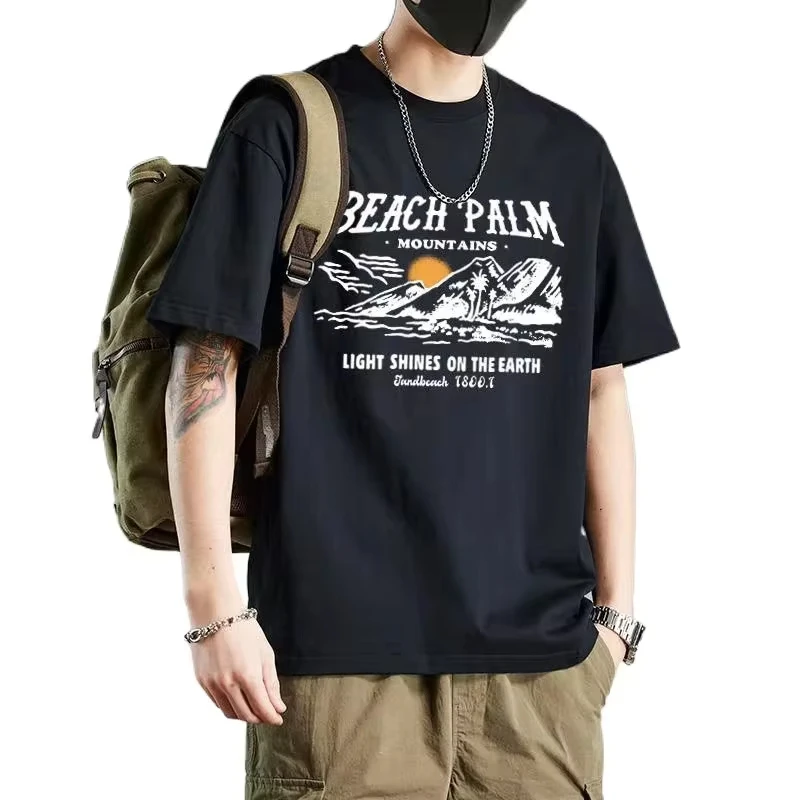 Cotton Heavy Duty Short Sleeve T-shirts Men's Summer New Fashion Half Sleeve Loose Printed T-shirts Male Casual Trendy Clothes
Cotton Heavy Duty Short Sleeve T-shirts Men's Summer New Fashion Half Sleeve Loose Printed T-shirts Male Casual Trendy Clothes