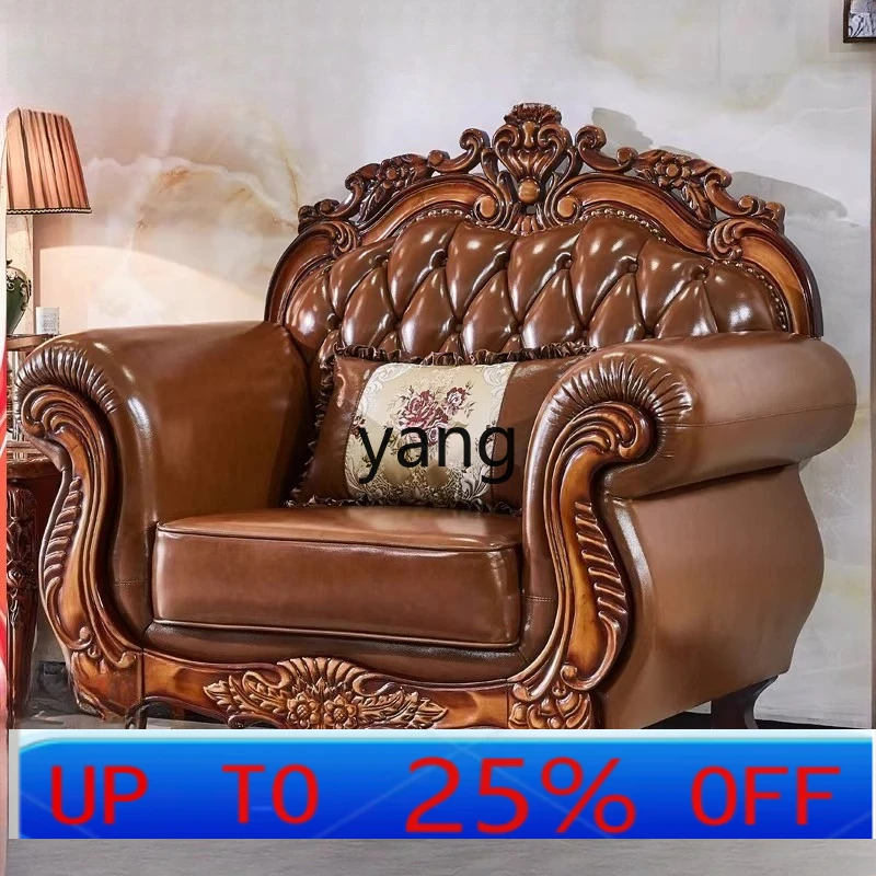 LTT European leather sofa solid wood carving flower living room combination sofa furniture
LTT European leather sofa solid wood carving flower living room combination sofa furniture