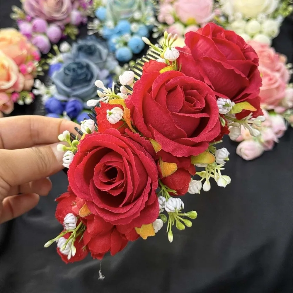 Hair Accessories Sweet Flowers Hairpin Thai Style Rose Rose Hair Comb Floral Headwear Plastic Chignon Hair Clips Women
Hair Accessories Sweet Flowers Hairpin Thai Style Rose Rose Hair Comb Floral Headwear Plastic Chignon Hair Clips Women