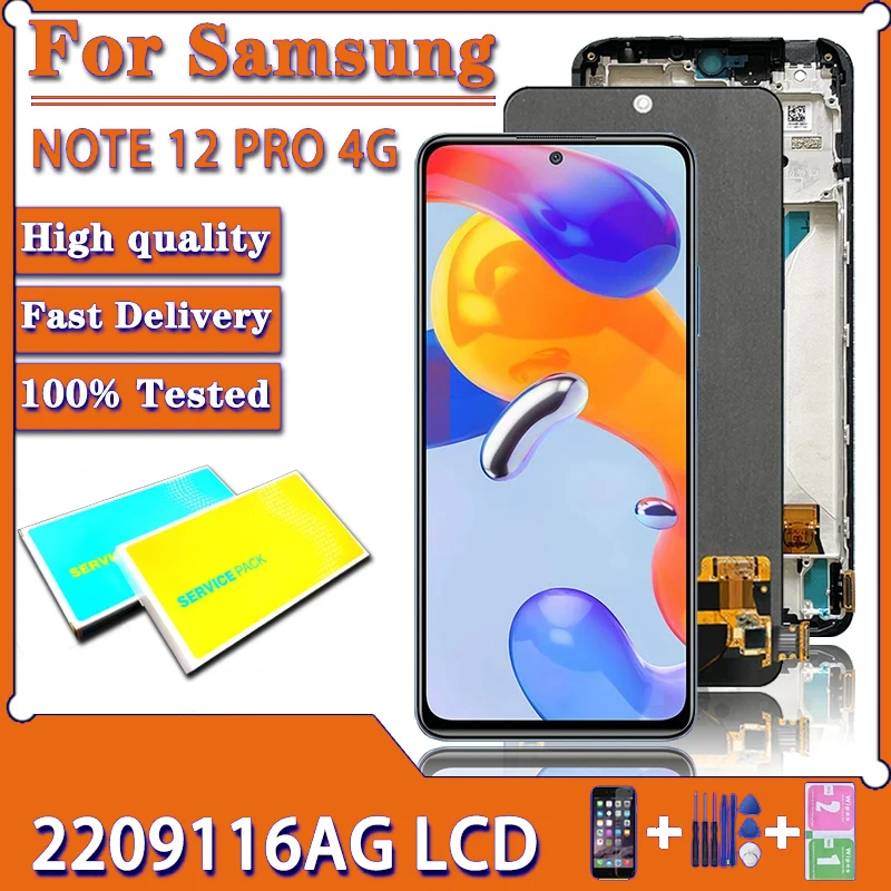 ЖК-дисплей с сенсорным экраном и дигитайзером в сборе для Xiaomi Redmi Note 12 Pro, 4G, 2209116AG
ЖК-дисплей с сенсорным экраном и дигитайзером в сборе для Xiaomi Redmi Note 12 Pro, 4G, 2209116AG