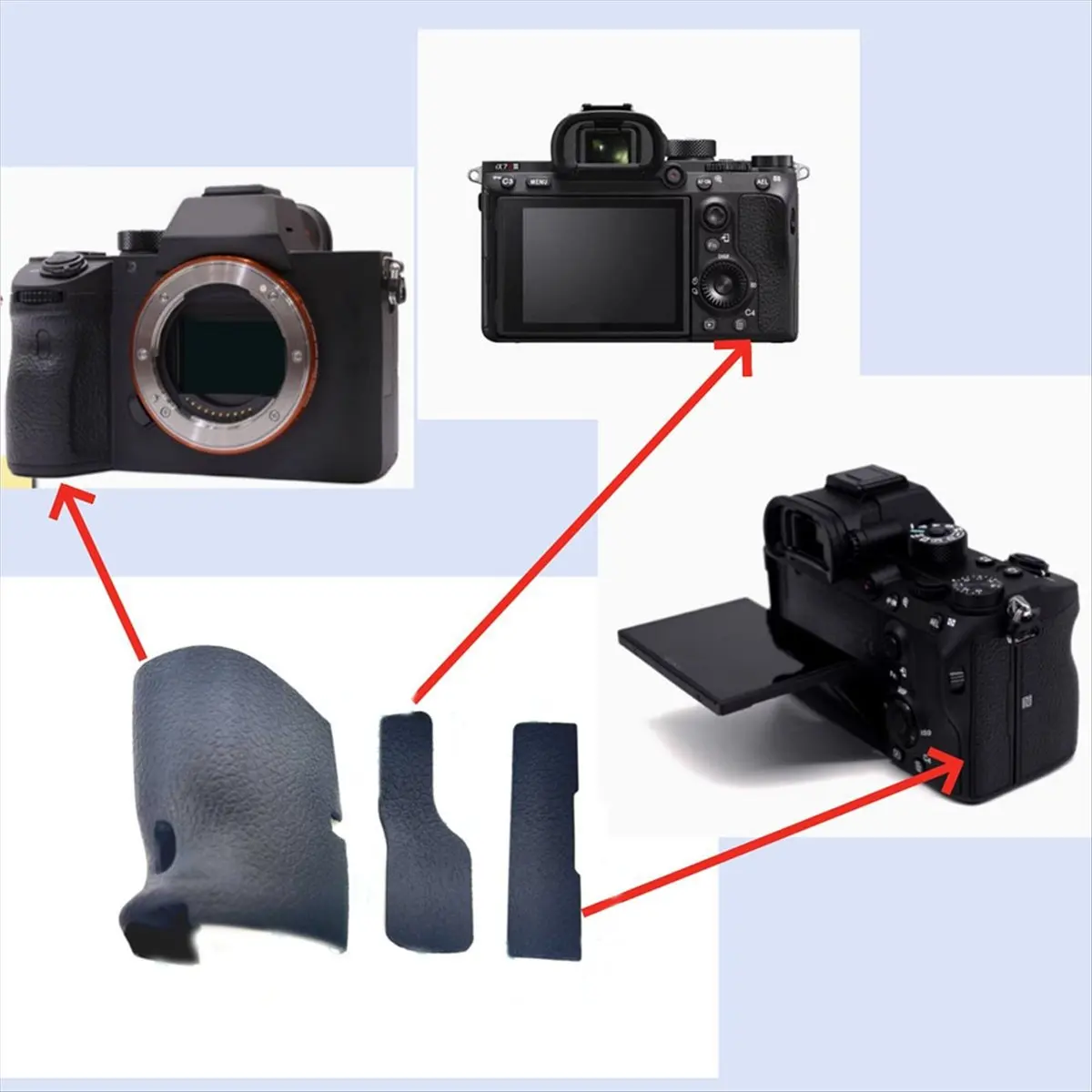 《Factory Direct》Replacement Rubber Grip Rear Thumb & Memory Card Cover A7RM3 A7R3 A7RIII A7M3
《Factory Direct》Replacement Rubber Grip Rear Thumb & Memory Card Cover A7RM3 A7R3 A7RIII A7M3