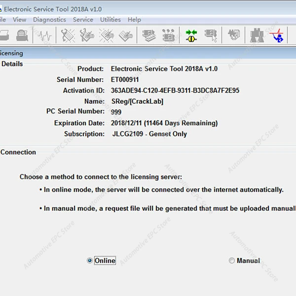 2018A для Perkins EST: Диагностическое программное обеспечение Electronic Service Tool + Keygen Active + Обучающее видео по установке
2018A для Perkins EST: Диагностическое программное обеспечение Electronic Service Tool + Keygen Active + Обучающее видео по установке